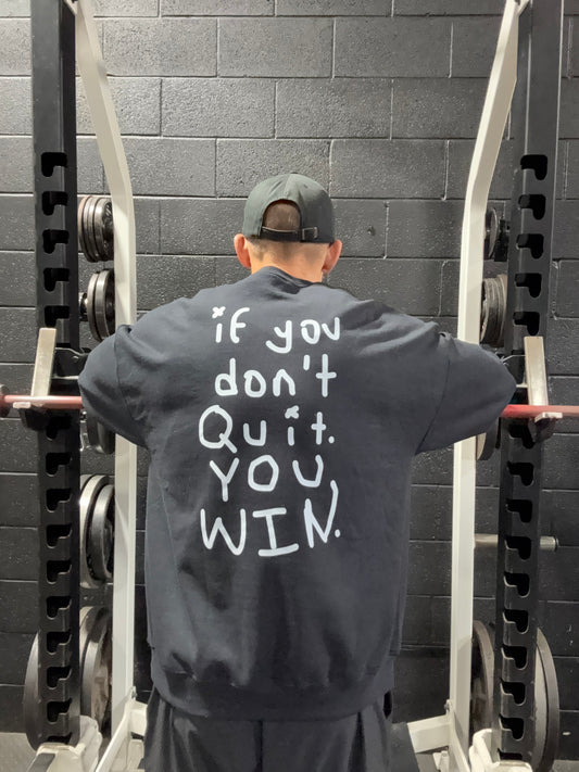 Sketched Gym Gear Crewneck (Black)