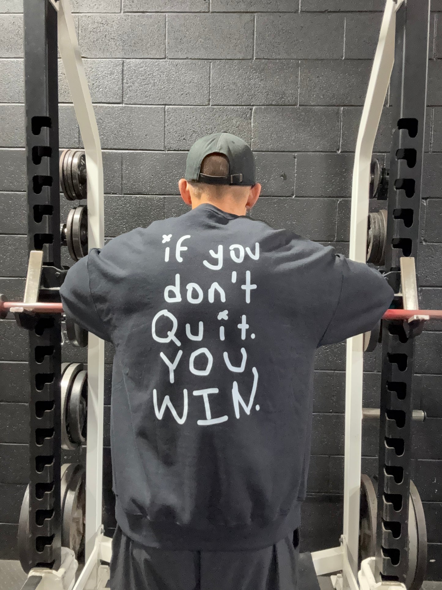 Sketched Gym Gear Crewneck (Black)