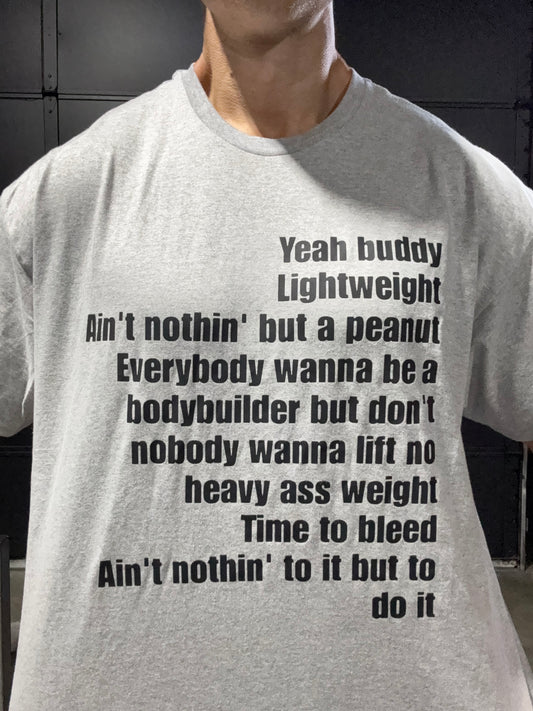 Gym Gear Colemans Phrases List Shirt (Grey)